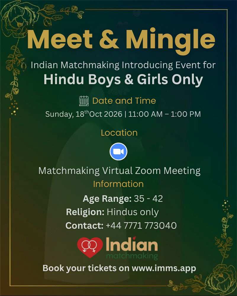 UK Hindu Singles Matchmaking 35–42