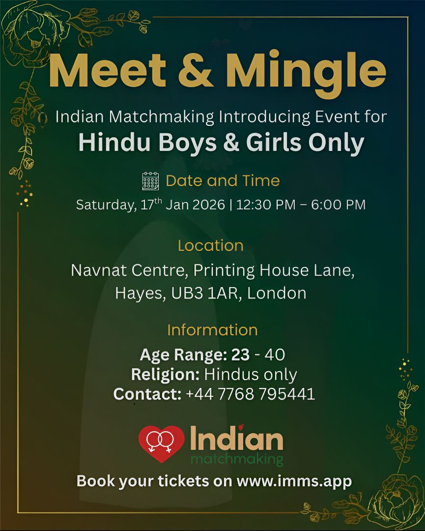 IMMS Meet & Mingle - Indian Matchmaking Service - London Singles Event